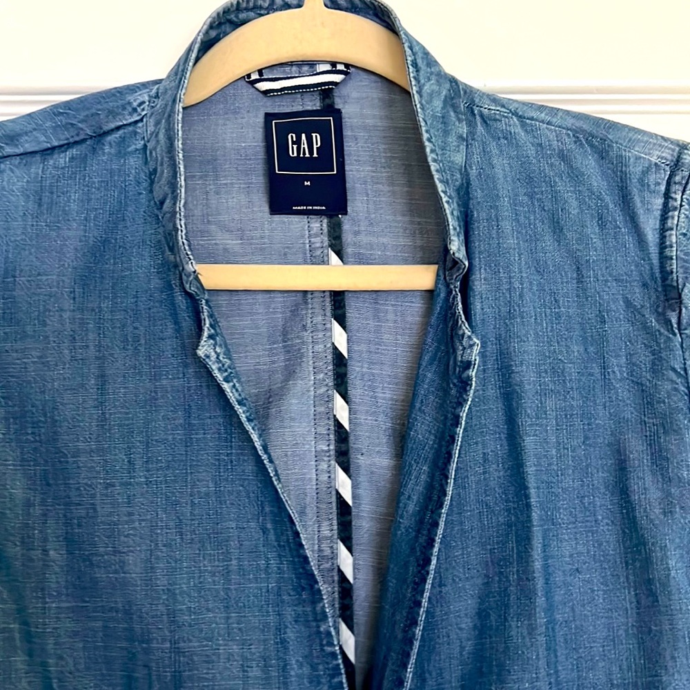 Blue Denim Belted Jacket